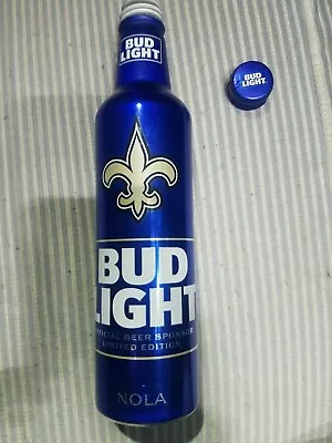 $4.99 • Buy Bud Light NFL 2019 New Orleans Saints Aluminum Beer Bottle