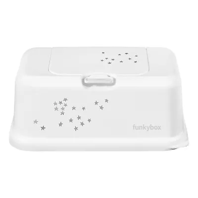 Wipes Dispenser Baby Wipes Box Funkybox White Star Burst Bambino Essentials • $22