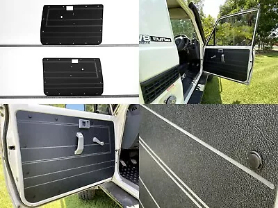 $260 • Buy Black ABS Waterproof Door Cards Fits Toyota Landcruiser 70 Series Manual X2