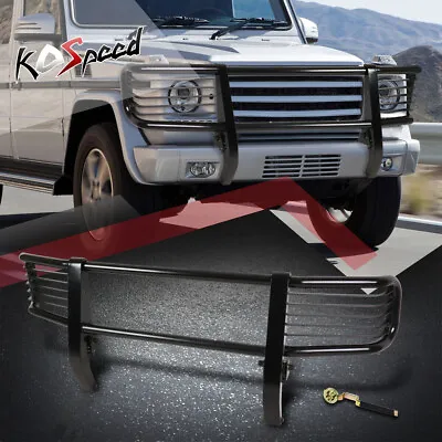 Blk Front Bumper Push Bar Brush Grille Grill Guard For 99-12 Mercedes Benz G500 • $365.99