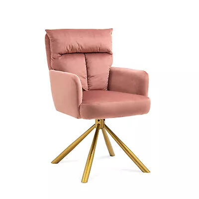 Modern Swivel Arm Chair Upholstered Velvet Accent Sofa Chair For Office Bedroom • $159.99