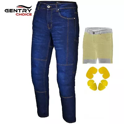 RIDERACT® Motorbike Jeans For Men Motorbike Riding Pant Reinforced Aramid Pant • $65.79