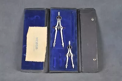 Vintage Vemco Pasadena Compass Set In Case Drafting Mathematics Navigation Tool • $19.95