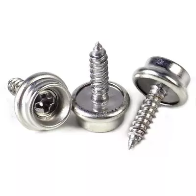24PCS Stainless Steel Screws Marine Grade Boat Canvas Snaps 3/8Socket With Stain • $12.85