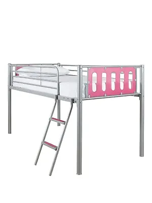 Very Home Cyber Mid-Sleeper Bed Frame Pink • £40
