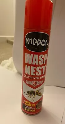 Nippon Wasp Nest Killer Destroyer Foam Spray Aerosol 300ml • £8.99