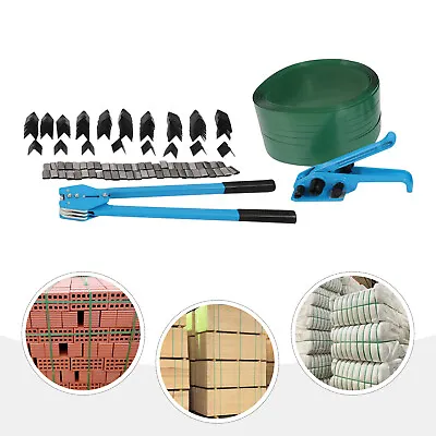 Pallet Packaging Strapping Banding Kit Tensioner Tool Sealer Set Metal Seals • $76.95