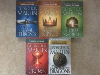 Game Of Thrones 1-5 Set Martin PB Lot A Song Of Ice And Fire Series Dance Feast • $16.80