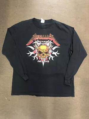 Metallica Long Sleeve Shirt Size Large Black World Magnetic Tour 2019 • $20.88