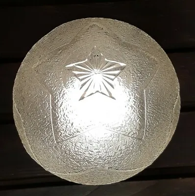 Vintage 1960's-1970's 3D Star Astological Glass Ball Shade Ceiling Light Fixture • $213.75