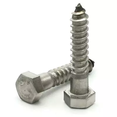 3/8 316 Stainless Steel Lag Screws Hex Head Lag Bolts - Select Length - QTY 25 • $40.68