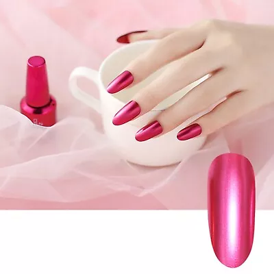 Fashion Mirror Nail Polish Brightening Colorful Gorgeous Glossy Manicure Nail 8m • $0.01