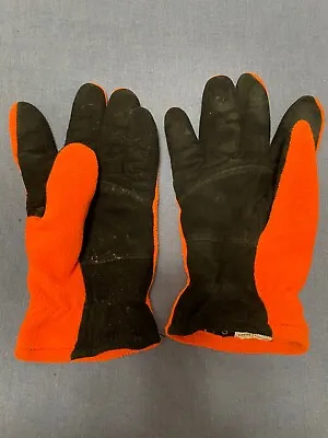 Fleece Orange Thinsulate Gloves Men's Small-Hunting/Shooting/Deer/Safety/Winter • $12.50