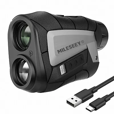 Mileseey 600M Golf Range Finder Rechargeable Vibration 2s Fast Flag Pin Lock • $139.98