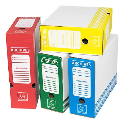 £7.49 • Buy Large A4 Transfer Storage File Boxes Paper Paperwork Archive Folders Box Files