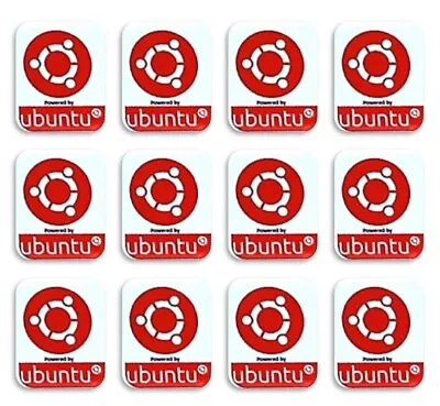 15x Ubuntu Linux Logo Stickers Badge High Quality Badge Decal  18x22mm Laptop/PC • £6.50