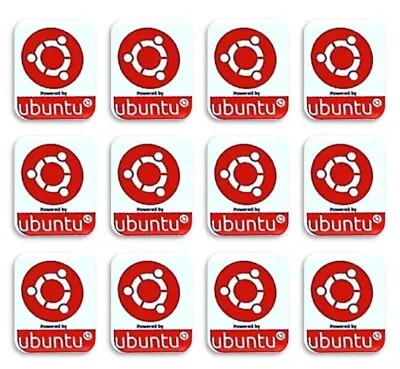 35x Ubuntu Linux Logo Stickers Badge High Quality Badge Decal  18x22mm Laptop/PC • £8.50