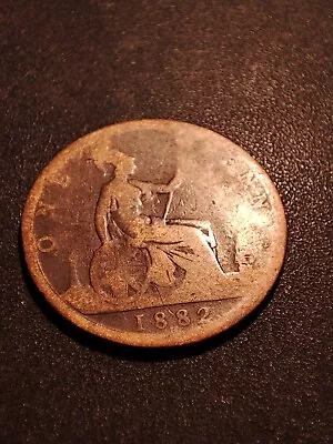 1882H Heaton Victoria Penny Coin. GB UK • £1.50