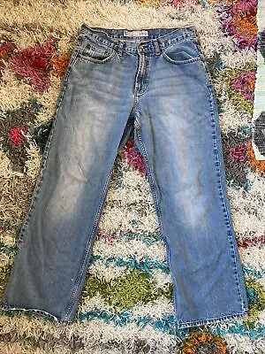 Vintage 90s Bullhead Skater Baggy Loose Washed Blue Jeans 33x30 See Photos • $50