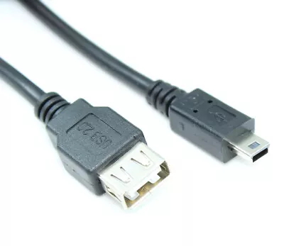 6ft USB 2.0 Certified 480Mbps Type A FEMALE To Mini-B/5-Pin MALE Cable • $3.34