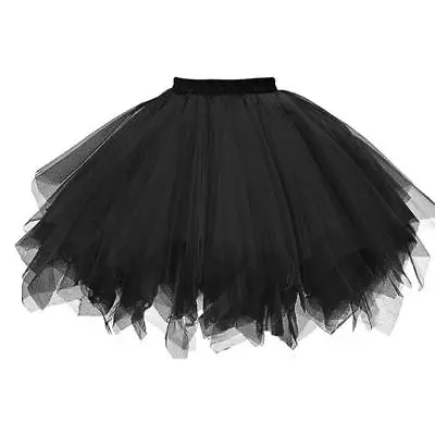 Women Pleated Gauze Short Skirt Adult Ballet Tutu Swing Dancing Skirt Dresses • $20.90