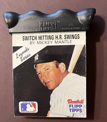 MICKEY MANTLE Switch Hitting H.R. Swings 1989 Flipp Tipps ENN Cards • $12.95