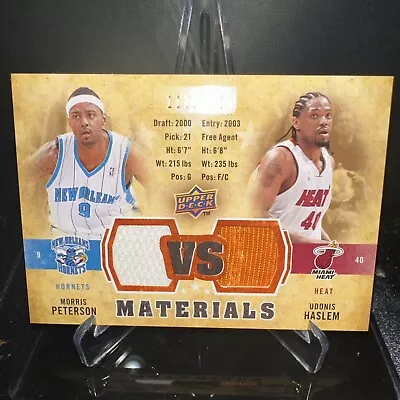 Morris Peterson/ Udonis Haslem Jersey Materials #113/150 Upper Deck 2009-10 • $5