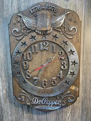 Vintage Dr Pepper Bicentennial Clock Working • $100