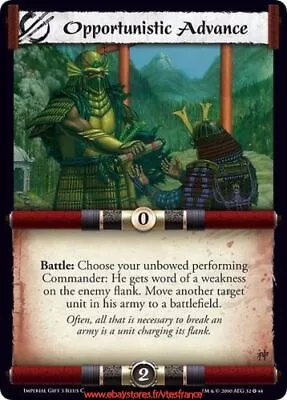 Opportunistic Advance X3 - Strategy / Imperial Gift 3 ENG - L5R CCG • £8.20