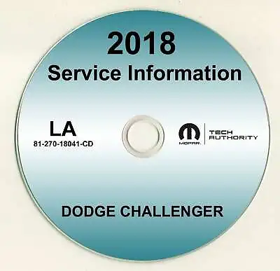 2018 Dodge Challenger Shop Service Repair Manual CD SXT R/T GT SRT Hellcat Demon • £157.14