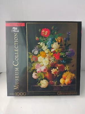  Clementoni Museum Collection Louvre Van Dael (Flowers) 1000 Piece Puzzle • $21.59