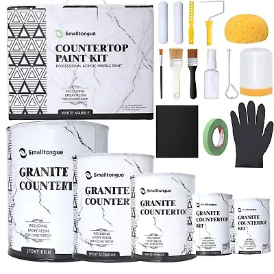 Countertop Paint Kit White Marble Epoxy Countertop Paint Kit(Including Epoxy... • $166.80