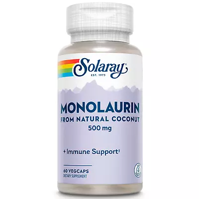 Solaray Monolaurin Supplement 500 Mg | 60 Count • $14.99