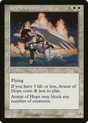 Avatar Of Hope Prophecy PLD White Rare MAGIC THE GATHERING MTG CARD ABUGames • $1.36