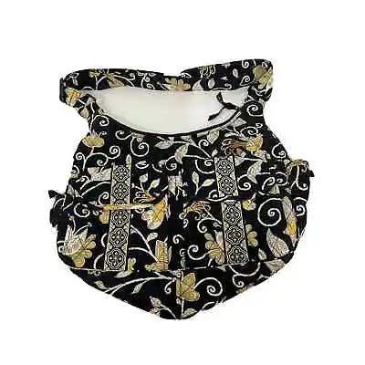 Vera Bradley Yellow Bird Cargo Sling Crossbody Retired Large 8 Pockets Preowned • $40.50