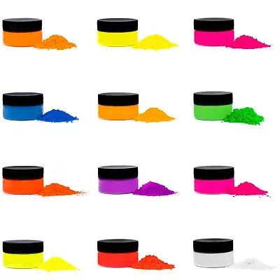Rolio Fluorescent Powder - 12 Colors – Nail Polish Slime Candle Epoxy Art • $14.43