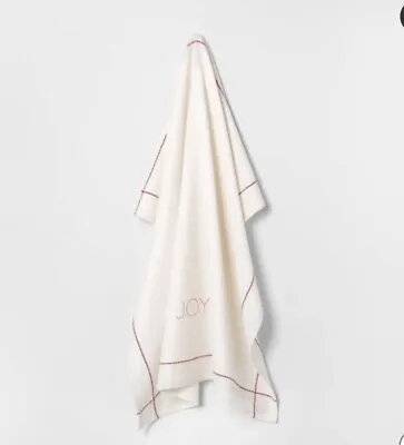 Hearth And Hand Magnolia Christmas Red Joy Flour Sack Kitchen Towel Set Of 2 • $22
