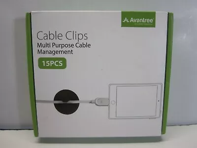 Avantree Cable Clips Multi Purpose Cable Management - 15 PCS (Brand New Sealed) • $7.95