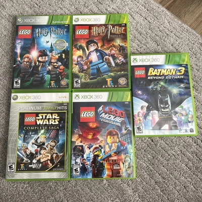 $36.95 • Buy Xbox 360 CIB Lego Bundle - Star Wars Complete Saga Harry Potter 1-4 5-7 Batman 3