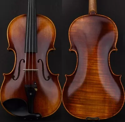 M20+ Master Antique/Old Stradivari 1716 Copy Violin 4/4 European Wood Sweet Tone • $589.98