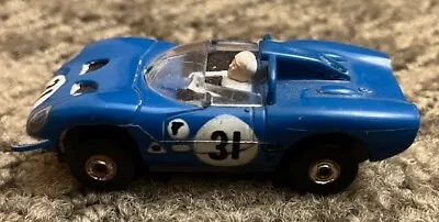 Vintage 1960's Aurora T-jet Blue Alfa Romeo Ho Slot Car • $41.09