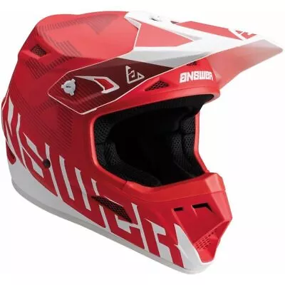 NEW Answer AR-1 V2 Bold Red/White Motocross Dirt Bike Helmet • $99