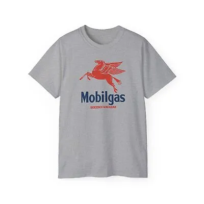Mobilgas Authentic Vintage Legacy Logo T-Shirt Pegasus Oil Retro Car Design Tee • $23.20
