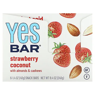 Snack Bar Strawberry Coconut 6 Bars 1.4 Oz (40 G) Each • $28.80