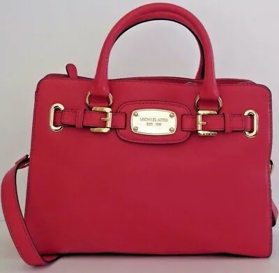 Michael Kors Hamilton Medium East West Leather Tote Bag Watermelon NWT$328.00  • $139