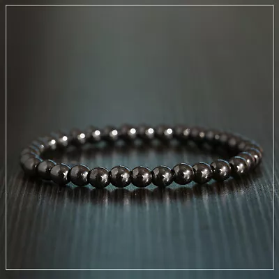 Weight Loss Bracelet Men Magnetic Hematite Stone Elastic Healthy Care Bracelets • $6.64