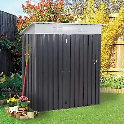 5 X 3 X 6 FT Outdoor Storage Shed Clearance With Lockable Door Metal Garden Shed • $129.94