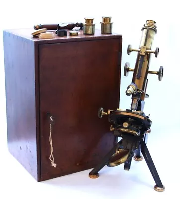 “Henri Van Heurck” Microscope From The Golub Collection • $3500