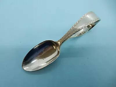 SCOTTISH STERLING Silver CHILDS FEEDING Spoon. Hamilton & Inches Edinburgh 1927 • £25