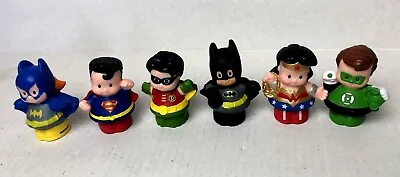 $9.99 • Buy Fisher Price Little People Super Heroes DC Comics Lot Of 6 Superman Batman +more